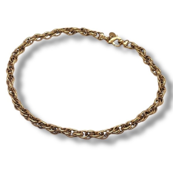 Romanza Italy Chunky Rolo Belcher Chain Gold Tone 18 Inch Necklace - Picture 1 of 11